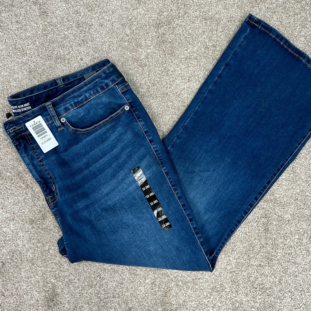 Torrid Trio Fit Slim Cut High Rise Boot Cut Jeans New With Tags
